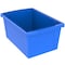 Storex Storage Bin, Plastic, Blue, 2 PK 61482U06C - alternate 2